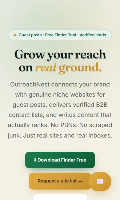 OutreachNest Finder screenshot 1