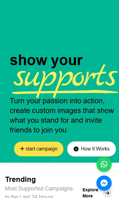 Supporters Frame screenshot 1
