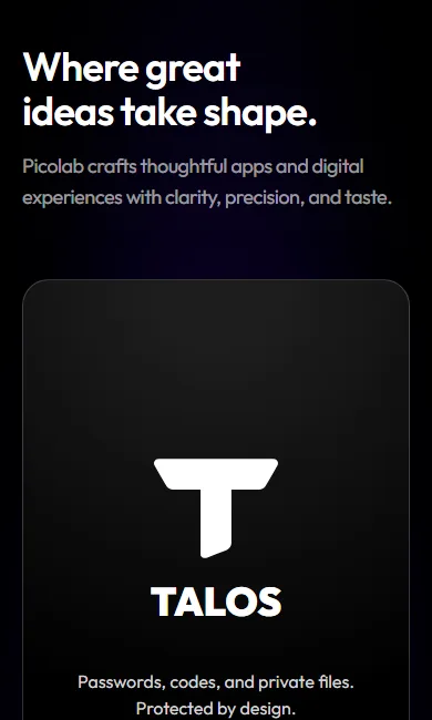 Talos Password Manager screenshot 1