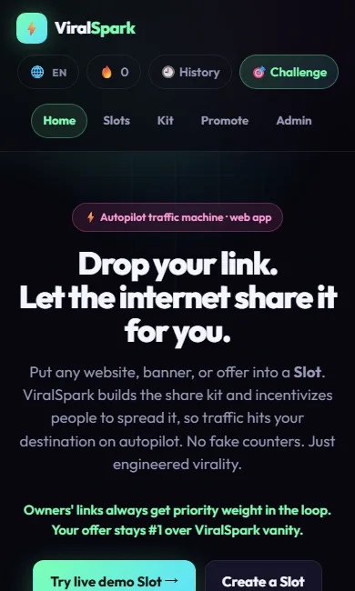 ViralSpark screenshot 1